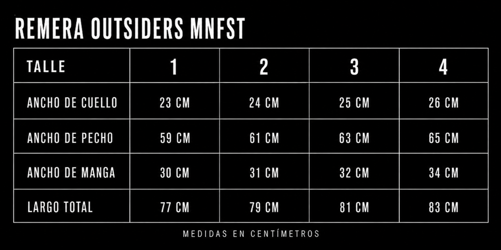 REMERA OUTSIDERS MNFST