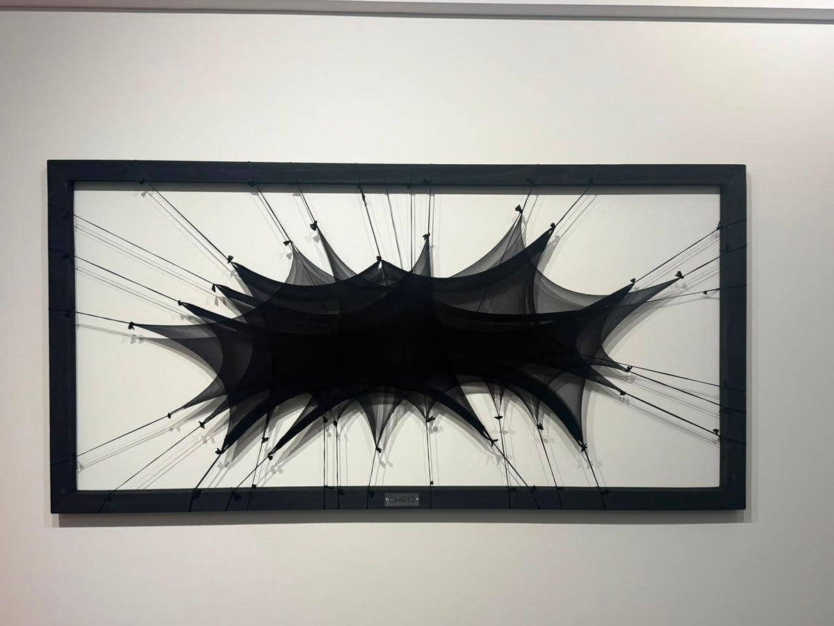 V NECESIDAD, obra enmarcada de Vanina Cheij, serie EXHIBITA